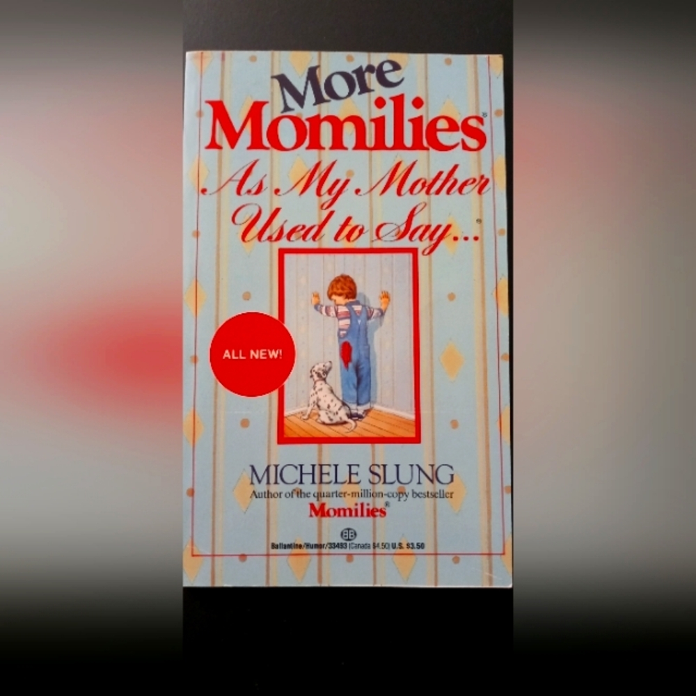 More Momilies Paperback Book - White Cover with Red & Blue Text